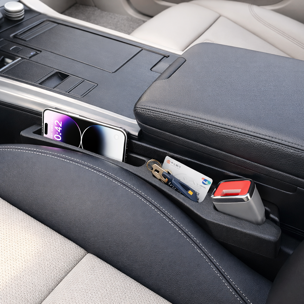 Car Seat Gap Filler Organizer (2PCS) – Stop Dropping Your Phone, Fill the Gap & Add Extra Storage Instantly